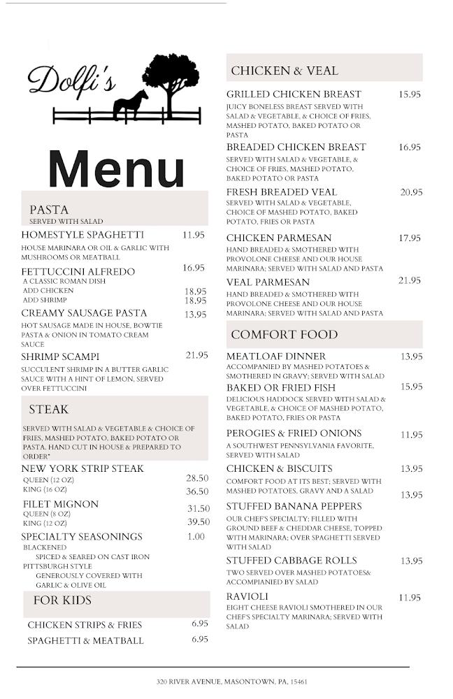 Dolfi's Menu image 1